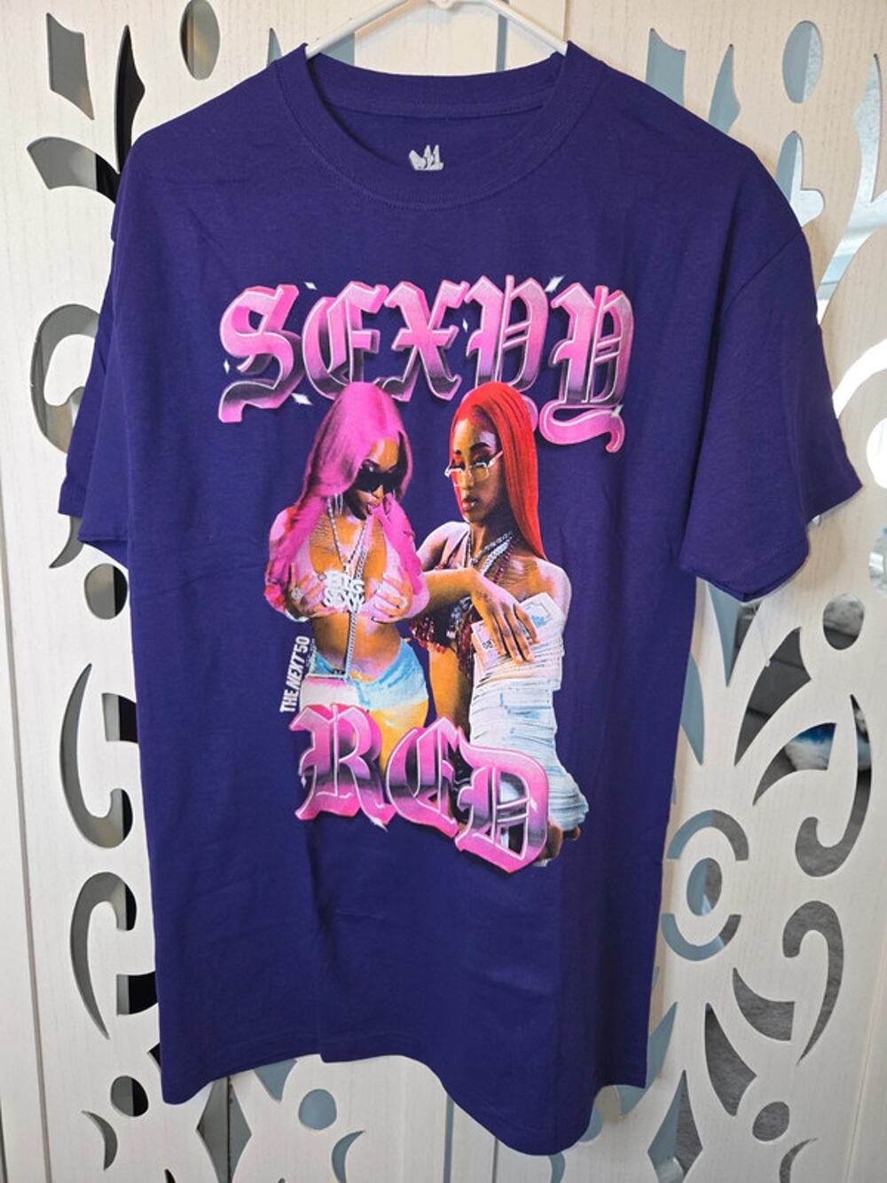Sexyy Red Graphic T-Shirt Medium Purple Legends Apparel Hip Hop Tee NWOT